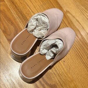 Zara Blush Pink Mules